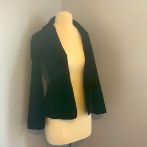 Black velvet blazer
